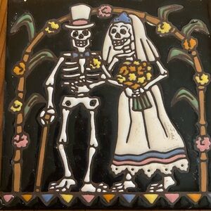 Day of the Dead mosaic tile